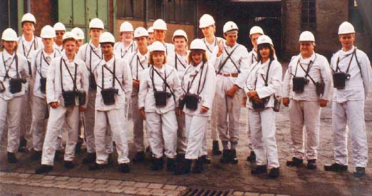 Der Chemie-LK zu Besuch im Schacht Konrad in Salzgitter im September 1987